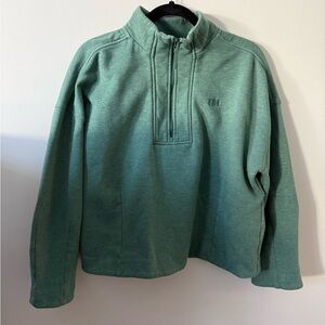 Helly Hansen Women’s Quarter-Zip Pullover – Green – Size Large